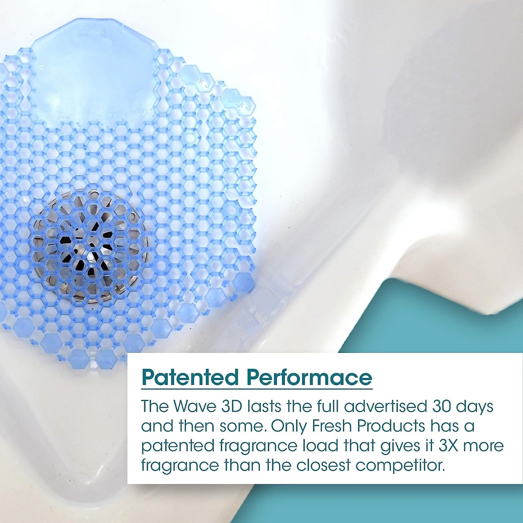 Fresh Products Wave 3D Urinal Screen 2pk InterChem